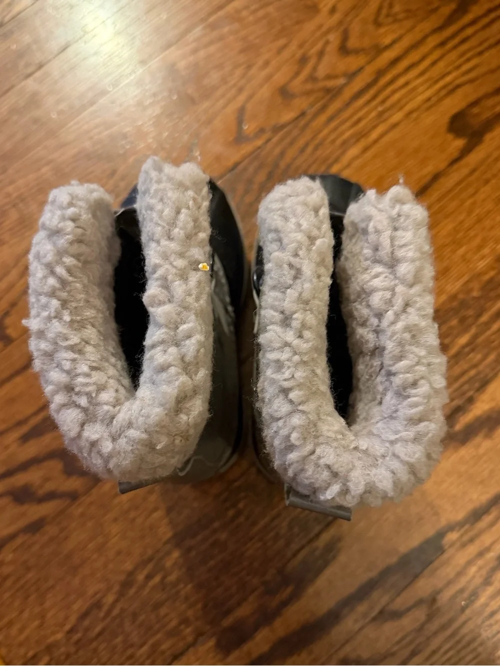 Sorel Kids Waterproof Winter Boots - Gray with Shearling Collar